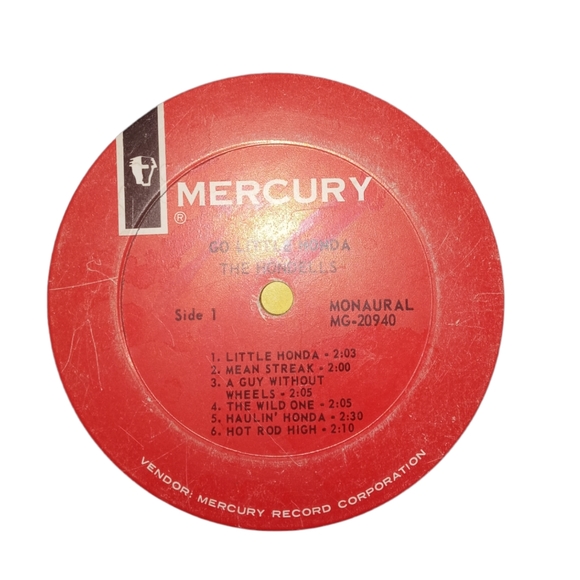 Mercury Go Little Honda Vinyl Record - Picture 4 of 8